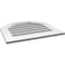 Ekena Millwork Octagonal Top Surface Mount PVC Gable Vent: Functional, w/ 3-1/2"W x 1"P Standard Frame, 26"W x 24"H GVPOT26X2401SF - alternate 5